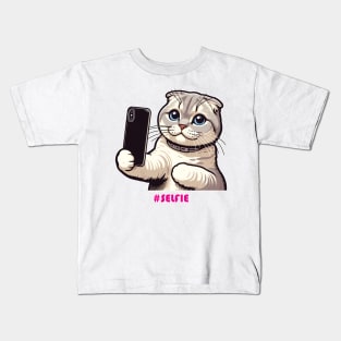 Cat Selfie Kids T-Shirt